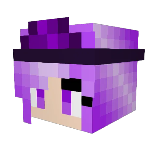 DoopPatrol Minecraft avatar head, 3D render