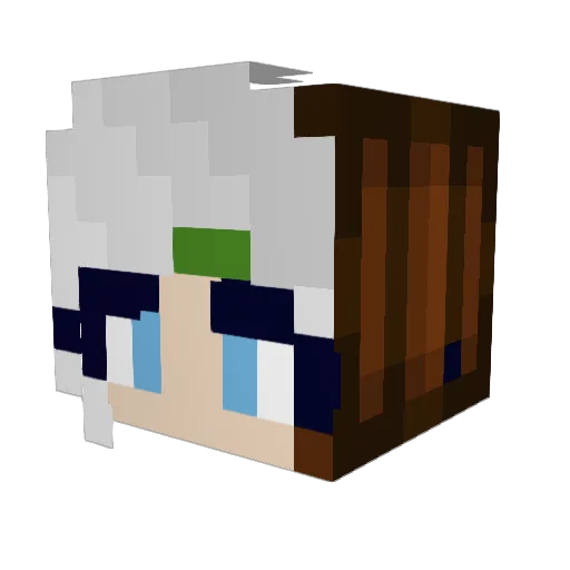 Doopersh Minecraft avatar head, 3D render