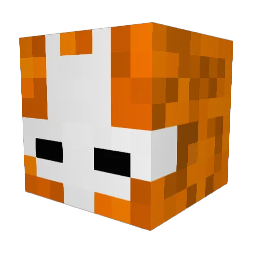 DoopyBoop Minecraft avatar head, 3D render