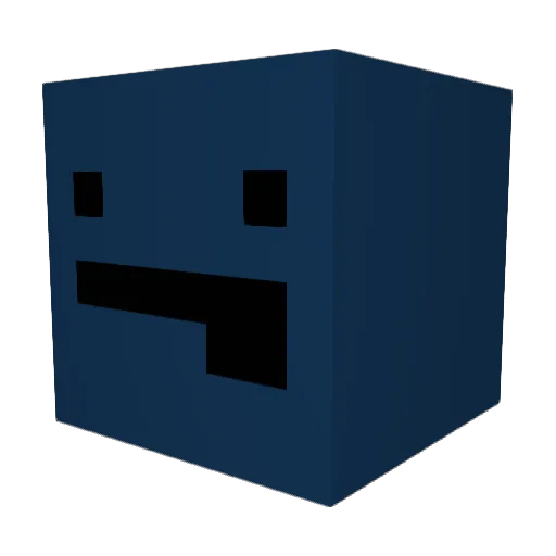 Door9 Minecraft avatar head, 3D render