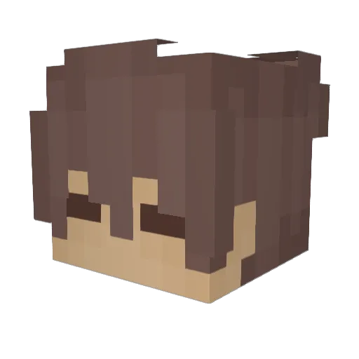 DoorMatEater Minecraft avatar head, 3D render