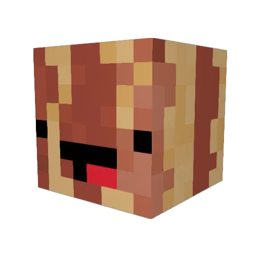 Door_Kun Minecraft avatar head, 3D render