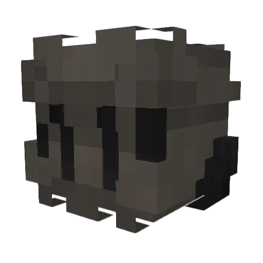 Doorcelsius Minecraft avatar head, 3D render