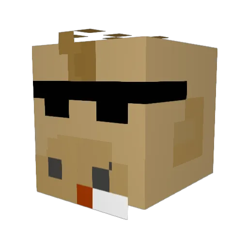 Dooreater Minecraft avatar head, 3D render