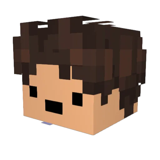 Doorsmen Minecraft avatar head, 3D render