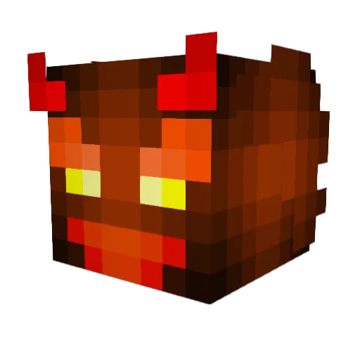 Doos123 Minecraft avatar head, 3D render