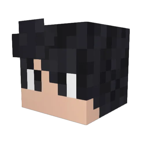 Doosts Minecraft avatar head, 3D render