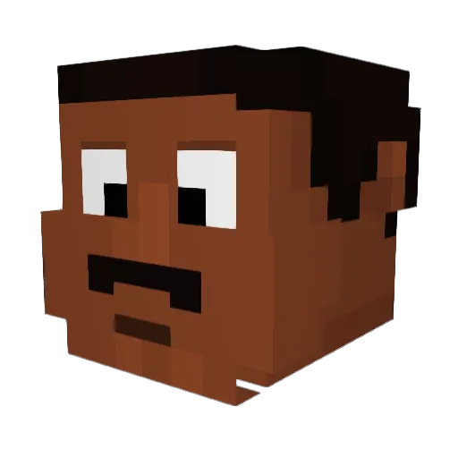 DootDootSkrilla Minecraft avatar head, 3D render