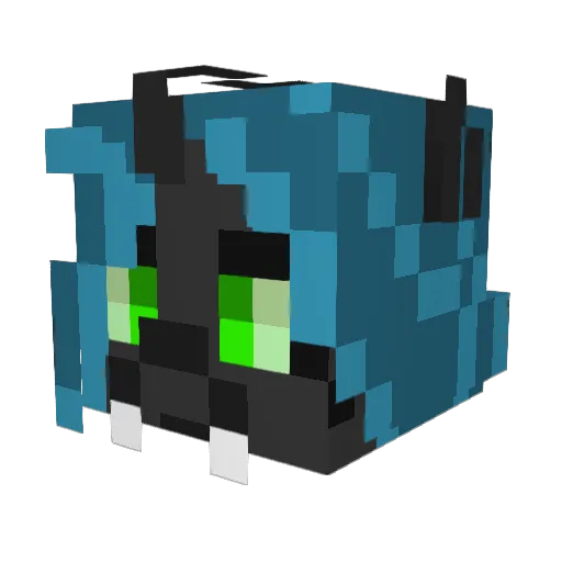 DootMan27 Minecraft avatar head, 3D render