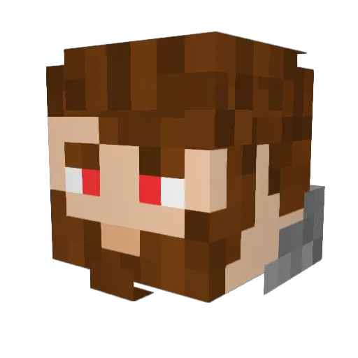Dootz88 Minecraft avatar head, 3D render
