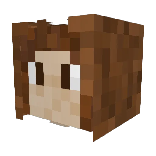 DoouZe Minecraft avatar head, 3D render