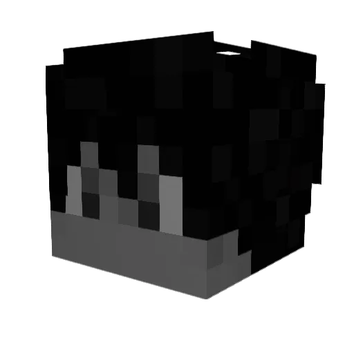 Doougui Minecraft avatar head, 3D render