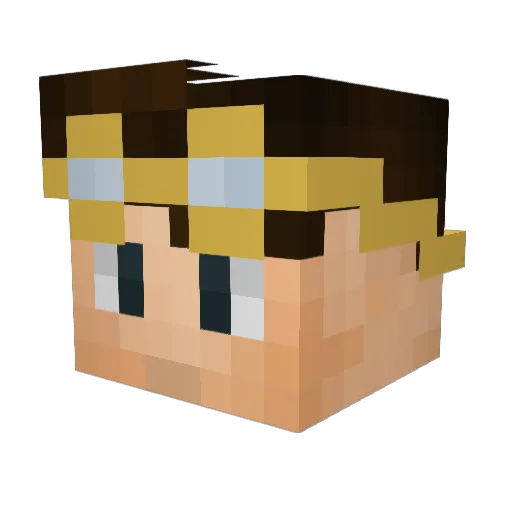 Doovid_ Minecraft avatar head, 3D render