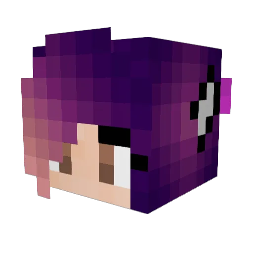 Dooxby Minecraft avatar head, 3D render