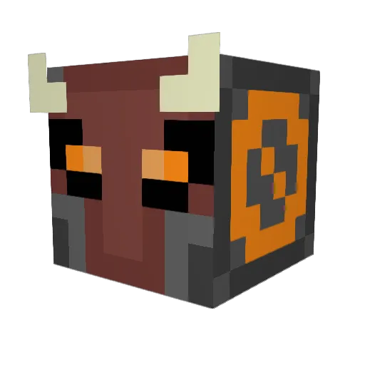 Dopamine096 Minecraft avatar head, 3D render