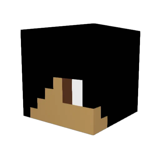 DopeElite Minecraft avatar head, 3D render