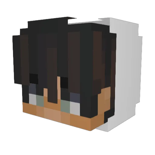 DopeLegacy Minecraft avatar head, 3D render