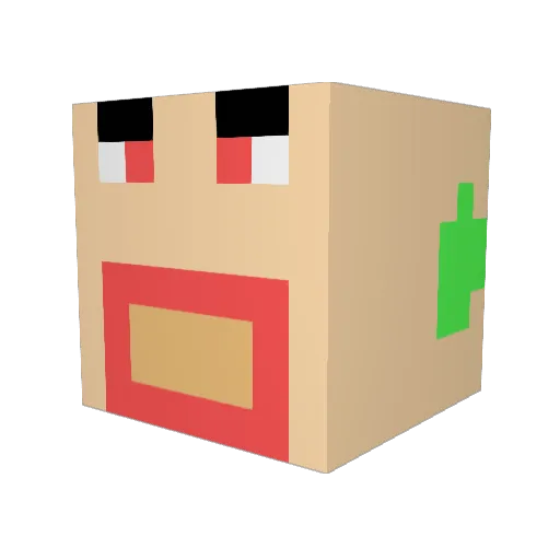 DopeOne0 Minecraft avatar head, 3D render