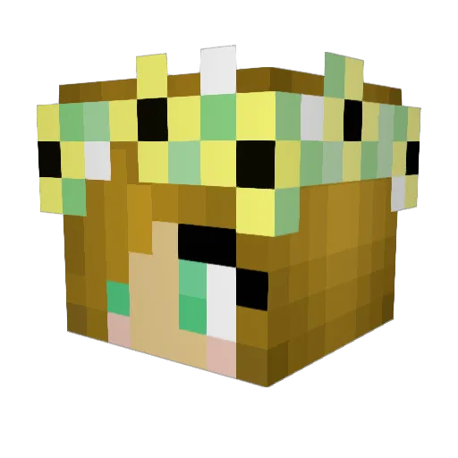 DopePanda104 Minecraft avatar head, 3D render