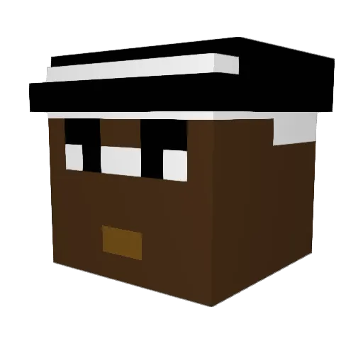 DopeSavage Minecraft avatar head, 3D render