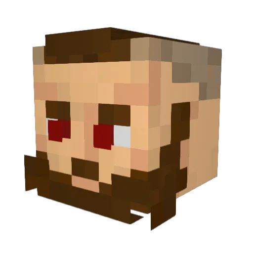 DopeSimba Minecraft avatar head, 3D render