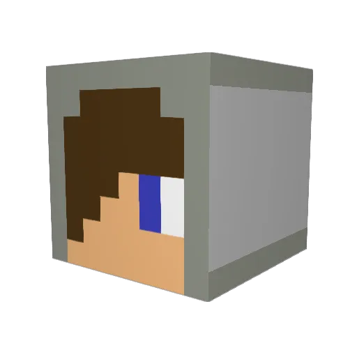 DopeSnow20 Minecraft avatar head, 3D render