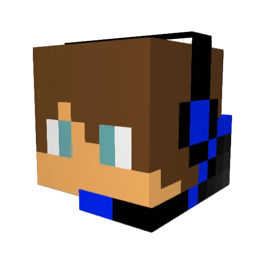 DopeStride Minecraft avatar head, 3D render