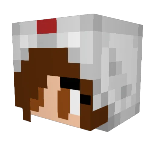 Dope_Chicken Minecraft avatar head, 3D render