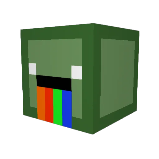 Dope_Dennis Minecraft avatar head, 3D render