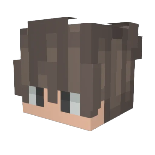 Dopey4567 Minecraft avatar head, 3D render