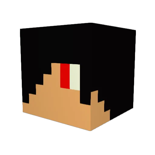Dopinus Minecraft avatar head, 3D render