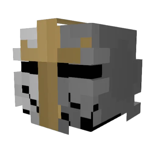 DoppelD17 Minecraft avatar head, 3D render