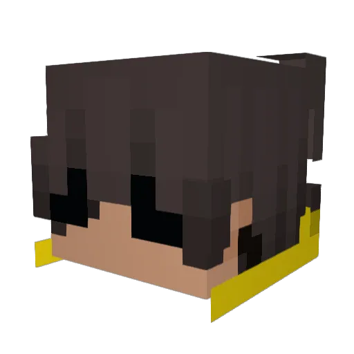 DoppelMC_IS_GOAT Minecraft avatar head, 3D render