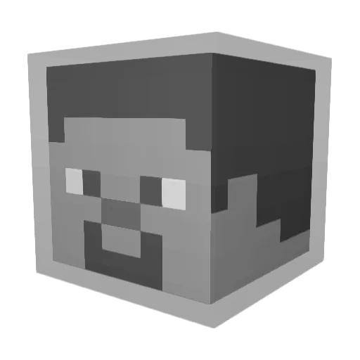 Doppelhelix Minecraft avatar head, 3D render