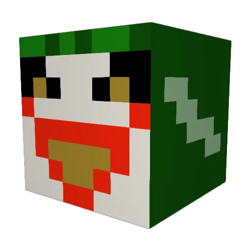 Doppie010 Minecraft avatar head, 3D render