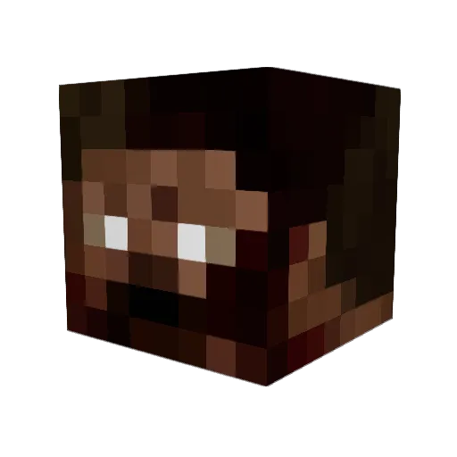 DopplerCS Minecraft avatar head, 3D render