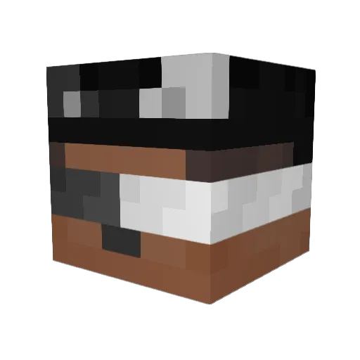 Doppy08 Minecraft avatar head, 3D render