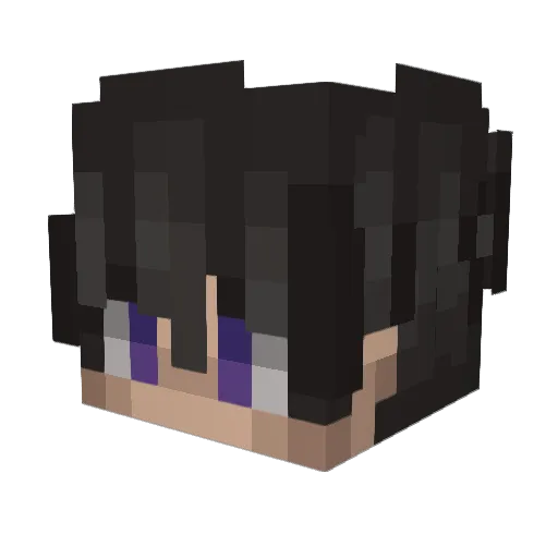 Dor1K Minecraft avatar head, 3D render