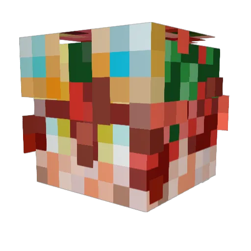 Dor8mon Minecraft avatar head, 3D render