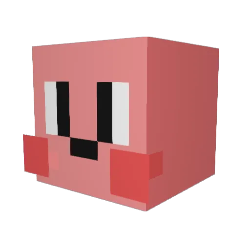 DorDor_ Minecraft avatar head, 3D render