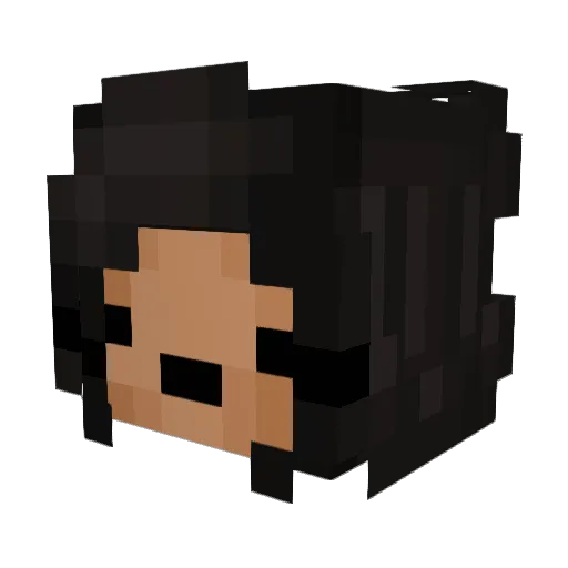 DoraLeExplorer Minecraft avatar head, 3D render