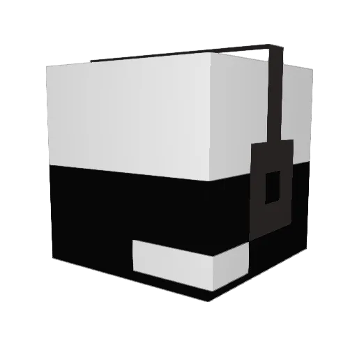 DoraPlaysMC Minecraft avatar head, 3D render