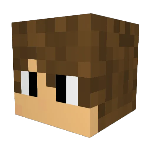 Dora_DOMINATORE Minecraft avatar head, 3D render