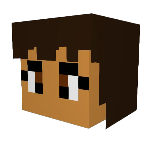 Dora_explorer5 Minecraft avatar head, 3D render
