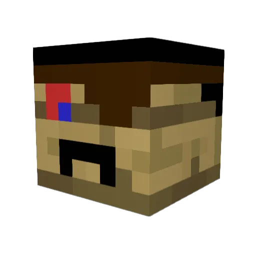 Dorabea Minecraft avatar head, 3D render
