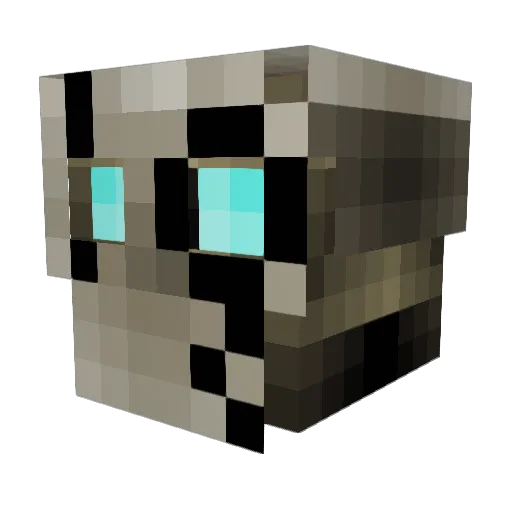 Doradoo Minecraft avatar head, 3D render