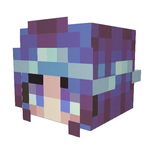 Doraemon_zy Minecraft avatar head, 3D render