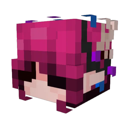 Dorbee Minecraft avatar head, 3D render