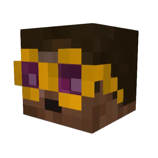 Dorcupi Minecraft avatar head, 3D render