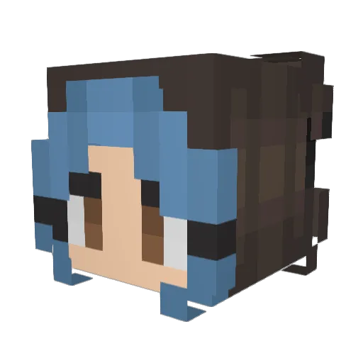 Dorduin Minecraft avatar head, 3D render
